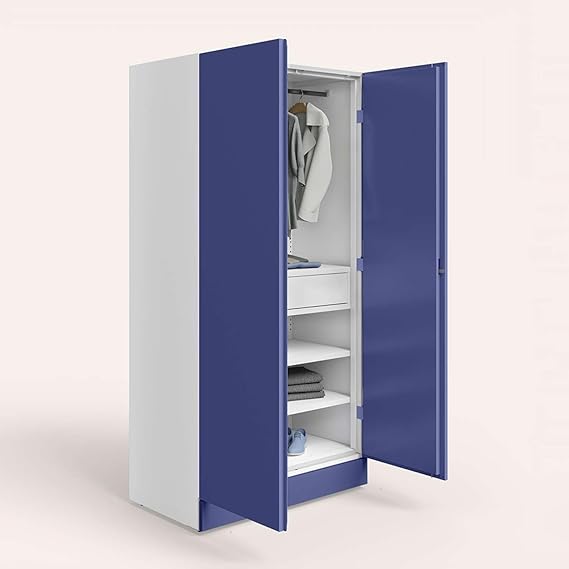 Godrej Interio Auraline Men Basic 2-Door Steel Almirah , 1-Year Warranty, 3 Shelves, 1 Drawer