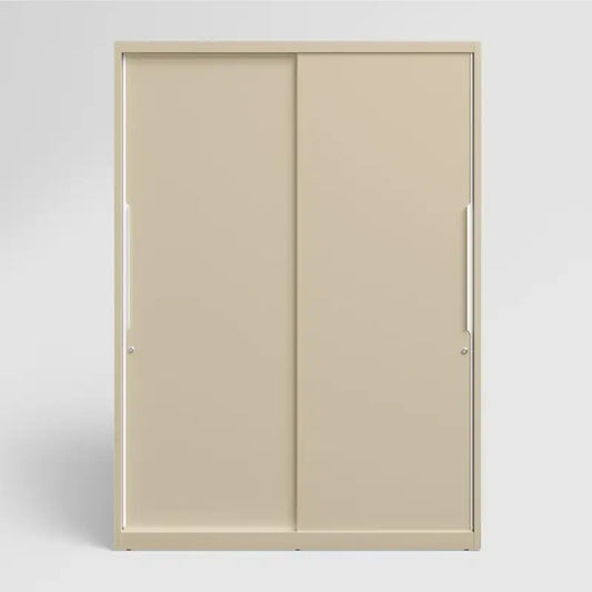 Godrej Interio Slide N Store Pro Plus 2-Door Steel Wardrobe (Textured Oatmeal), 1-Year Warranty, 2 Drawer