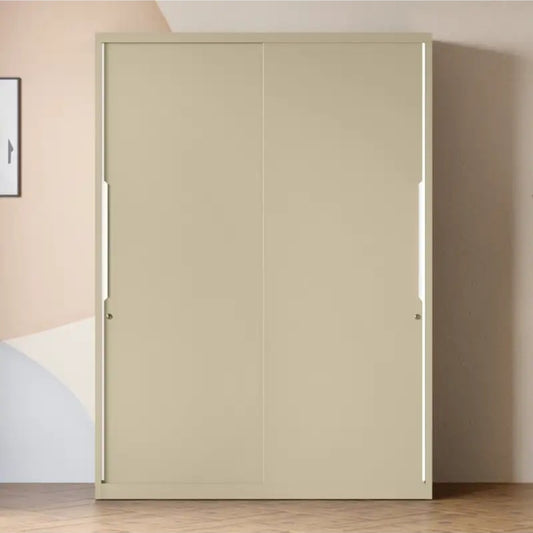 Godrej Interio Slide N Store Pro Plus 2-Door Steel Wardrobe (Textured Oatmeal), 1-Year Warranty, 2 Drawer