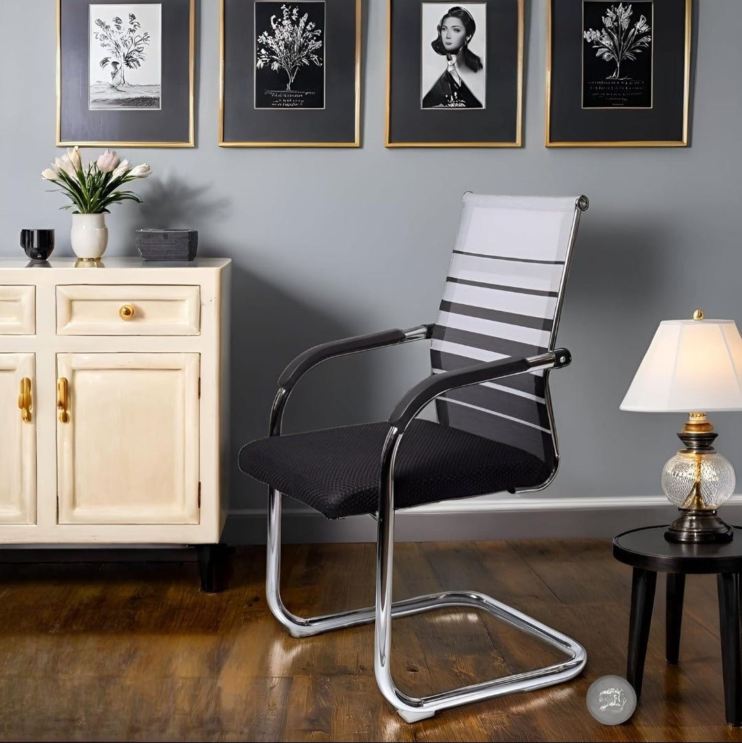 Office Study Computer Library Visitor with Arm Rest Fabric Office Visitor Chair