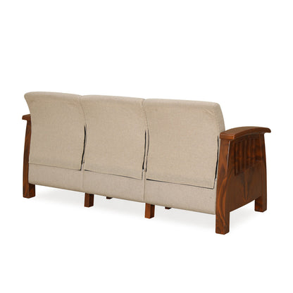Nilkamal Aspire 3 Seater Plastic Sofa (Walnut)