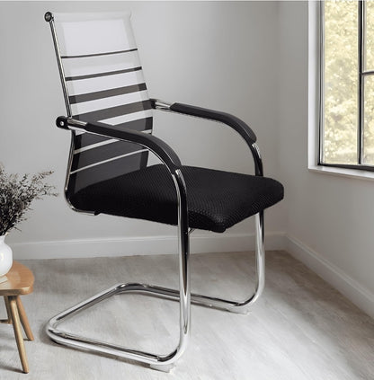 Office Study Computer Library Visitor with Arm Rest Fabric Office Visitor Chair