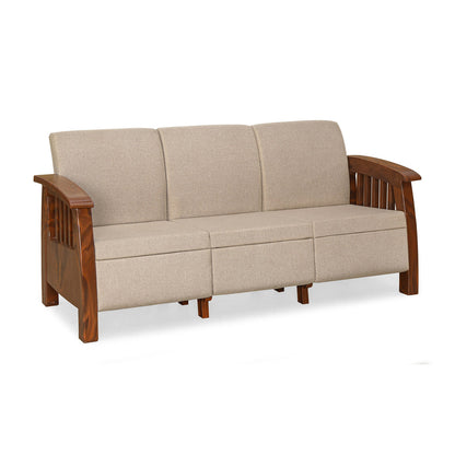 Nilkamal Aspire 3 Seater Plastic Sofa (Walnut)